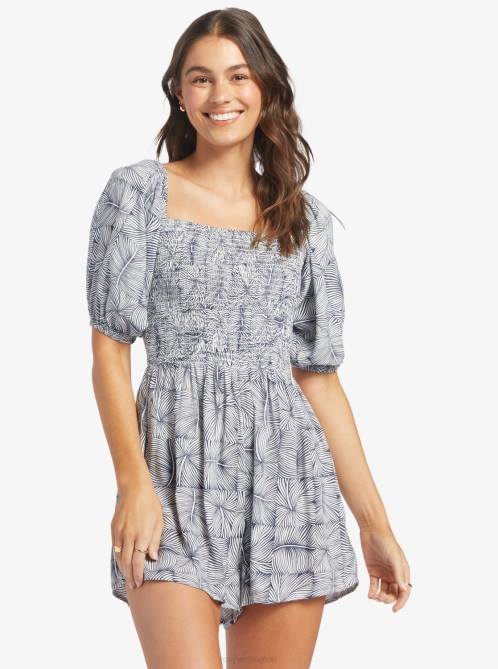 X4FH28 mood indigo always wild big Barefoot Romper Women Roxy | Rompers