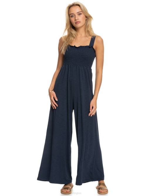X4FH295 mood indigo Just Passing By Jumpsuit Women Roxy | Jumpsuits