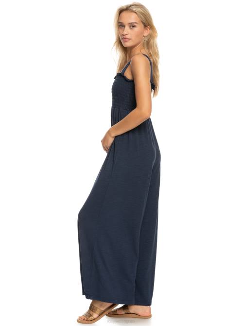 X4FH295 mood indigo Just Passing By Jumpsuit Women Roxy | Jumpsuits