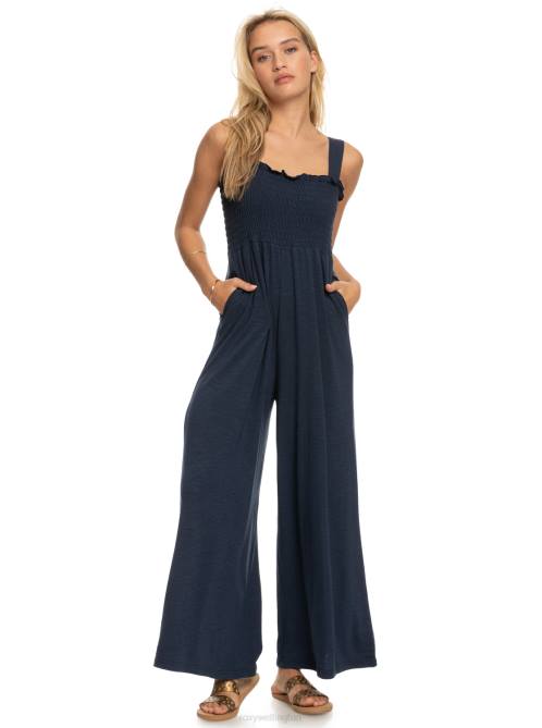 X4FH295 mood indigo Just Passing By Jumpsuit Women Roxy | Jumpsuits