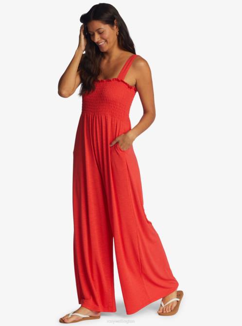 X4FH301 hibiscus Just Passing By Jumpsuit Women Roxy | Jumpsuits