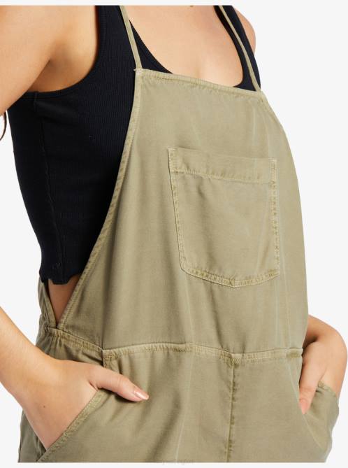 X4FH47 deep lichen green Fresh Romper Women Roxy | Rompers