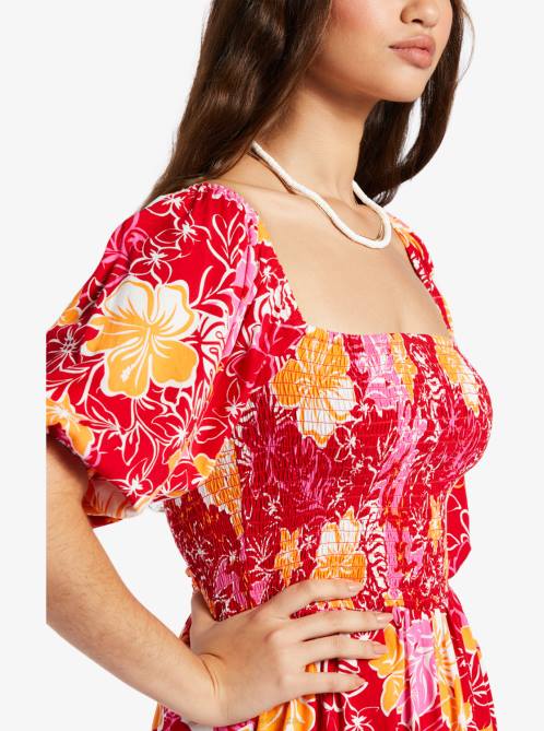 X4FH58 hilo hibiscus Barefoot Romper Women Roxy | Rompers