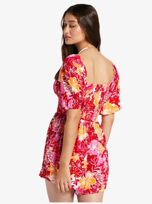 X4FH58 hilo hibiscus Barefoot Romper Women Roxy | Rompers