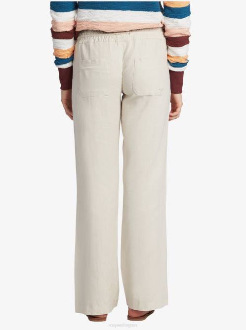 X4FH158 stone Oceanside Flared Pants Women Roxy | Pants