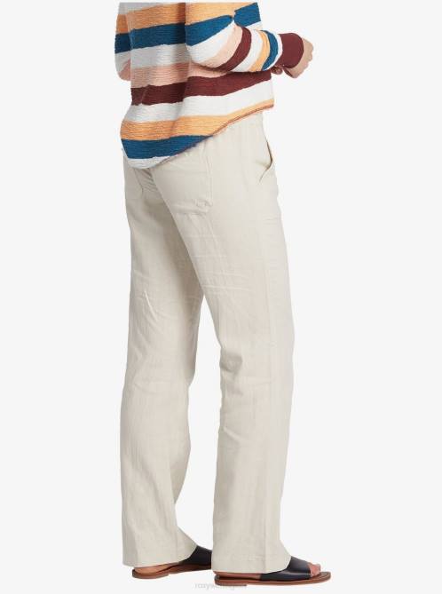 X4FH158 stone Oceanside Flared Pants Women Roxy | Pants