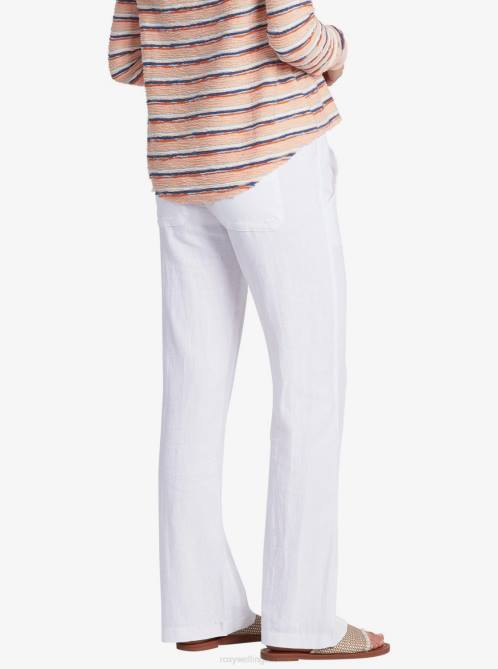 X4FH232 sea salt Oceanside Flared Pants Women Roxy | Pants