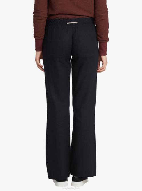 X4FH235 true black Oceanside Flared Pants Women Roxy | Pants