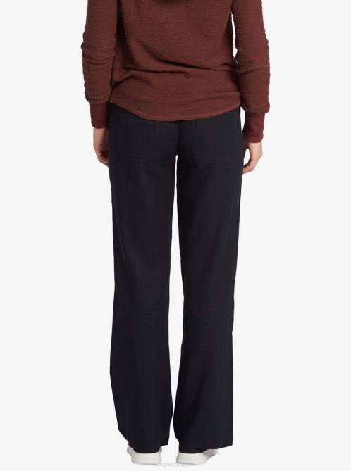 X4FH235 true black Oceanside Flared Pants Women Roxy | Pants