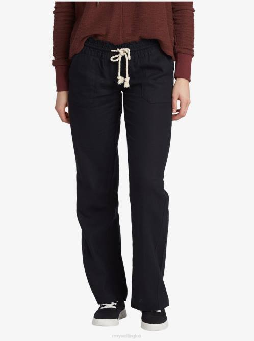X4FH235 true black Oceanside Flared Pants Women Roxy | Pants