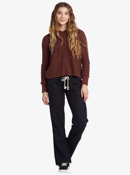 X4FH235 true black Oceanside Flared Pants Women Roxy | Pants
