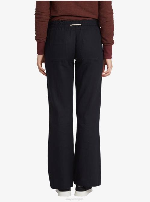 X4FH235 true black Oceanside Flared Pants Women Roxy | Pants