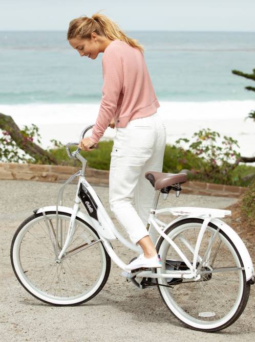 X4FH246 snow white On The Seashore Cargo Pants Women Roxy | Pants