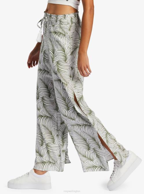 X4FH266 palm tree dreams Tropical Rhythm Beachy Pants Women Roxy | Pants