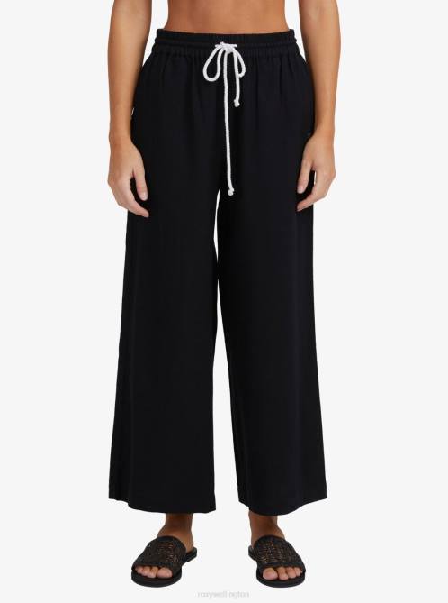 X4FH377 anthracite Lekeitio Beach Pants Women Roxy | Pants