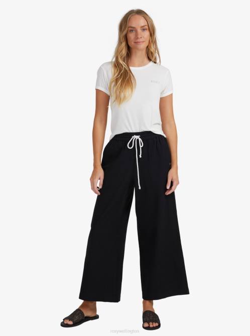 X4FH377 anthracite Lekeitio Beach Pants Women Roxy | Pants