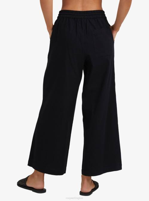 X4FH377 anthracite Lekeitio Beach Pants Women Roxy | Pants
