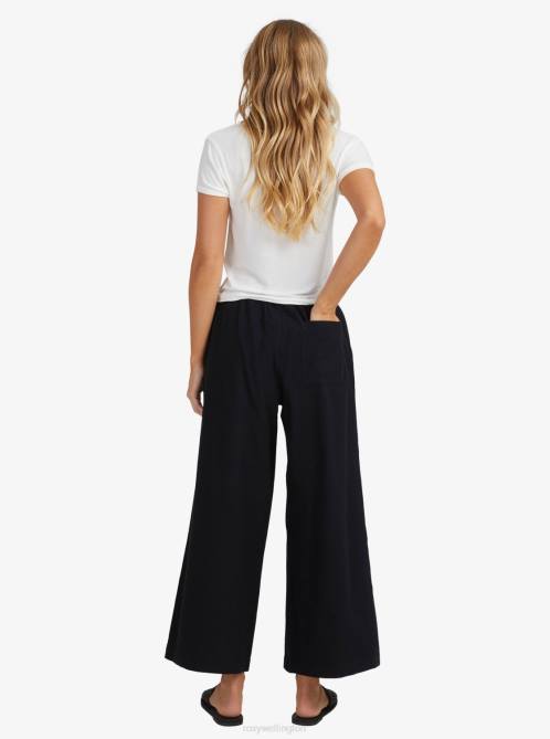 X4FH377 anthracite Lekeitio Beach Pants Women Roxy | Pants