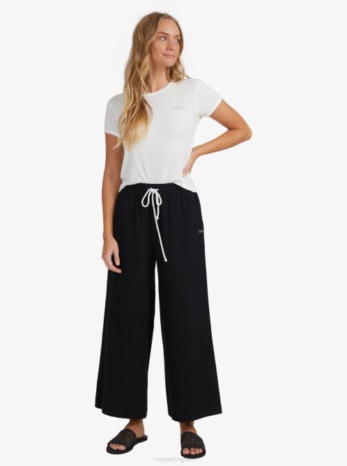 X4FH377 anthracite Lekeitio Beach Pants Women Roxy | Pants