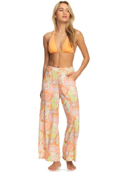 X4FH38 mock orange delic Midnight Avenue Wide Leg Pants Women Roxy | Pants