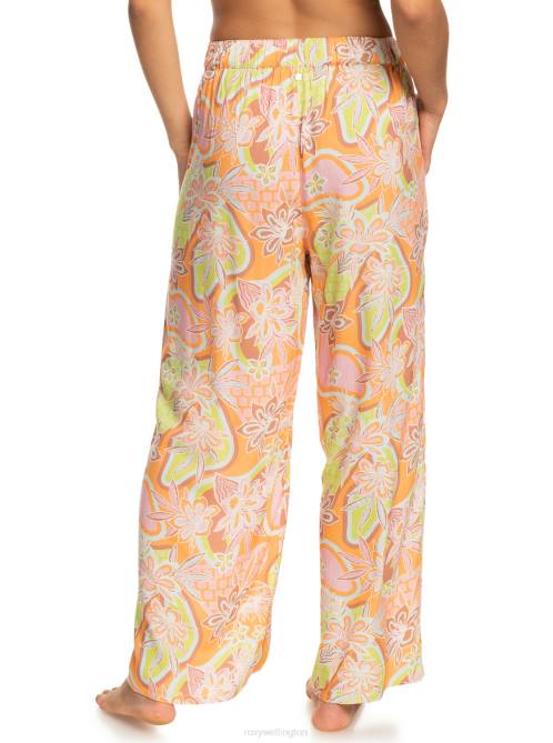 X4FH38 mock orange delic Midnight Avenue Wide Leg Pants Women Roxy | Pants