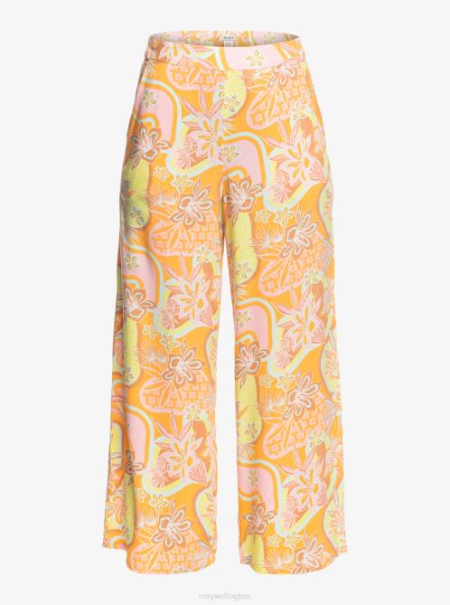 X4FH38 mock orange delic Midnight Avenue Wide Leg Pants Women Roxy | Pants