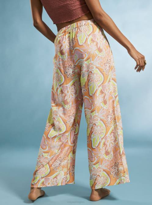 X4FH38 mock orange delic Midnight Avenue Wide Leg Pants Women Roxy | Pants