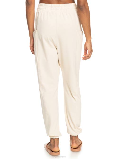 X4FH427 tapioca Next Set Drop Crotch Joggers Women Roxy | Pants