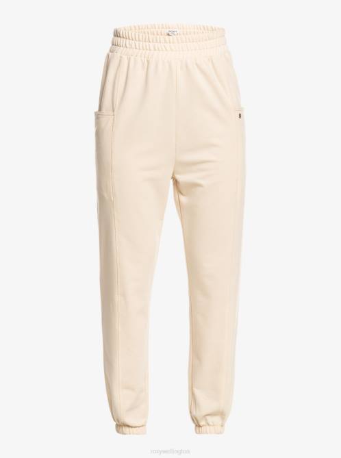 X4FH427 tapioca Next Set Drop Crotch Joggers Women Roxy | Pants