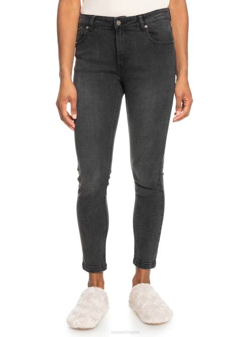 X4FH473 anthracite Night Away Slim Jeans Women Roxy | Jeans