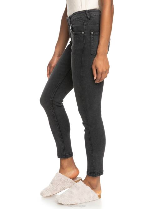 X4FH473 anthracite Night Away Slim Jeans Women Roxy | Jeans