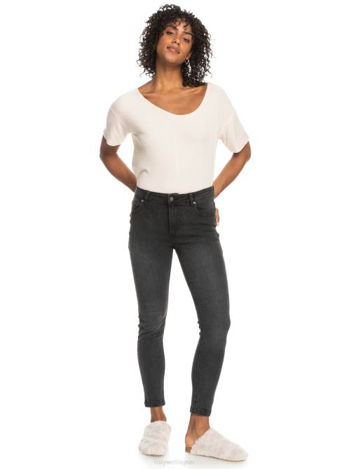 X4FH473 anthracite Night Away Slim Jeans Women Roxy | Jeans