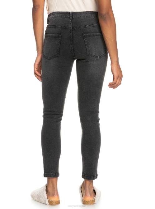 X4FH473 anthracite Night Away Slim Jeans Women Roxy | Jeans