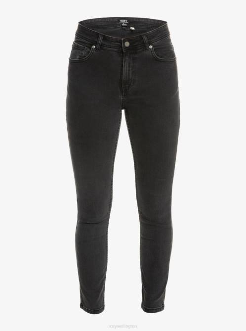 X4FH473 anthracite Night Away Slim Jeans Women Roxy | Jeans