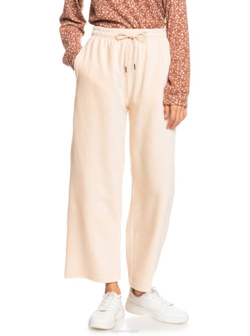 X4FH542 tapioca Escape Plan High-Waisted Sweatpants Women Roxy | Pants
