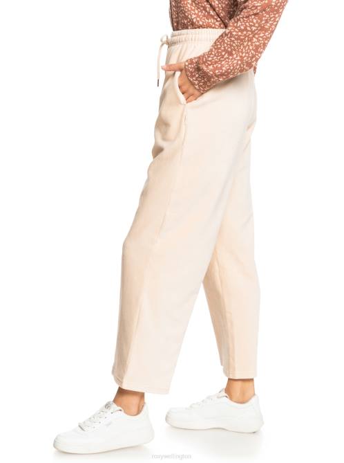X4FH542 tapioca Escape Plan High-Waisted Sweatpants Women Roxy | Pants