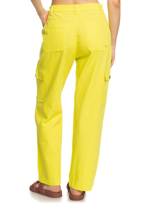 X4FH9 yellow plum Surf.Kind.Kate. Cargo Pants Women Roxy | Pants
