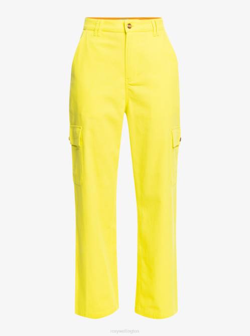 X4FH9 yellow plum Surf.Kind.Kate. Cargo Pants Women Roxy | Pants