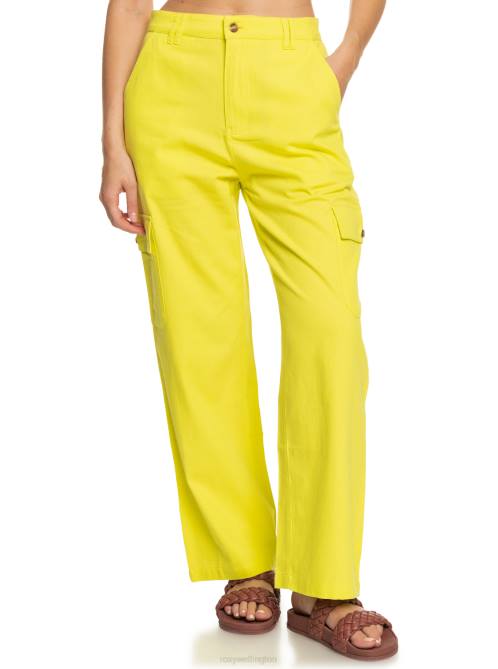 X4FH9 yellow plum Surf.Kind.Kate. Cargo Pants Women Roxy | Pants