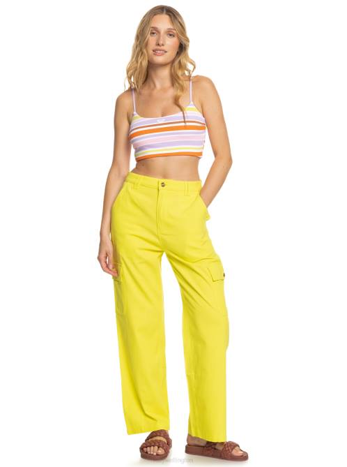 X4FH9 yellow plum Surf.Kind.Kate. Cargo Pants Women Roxy | Pants