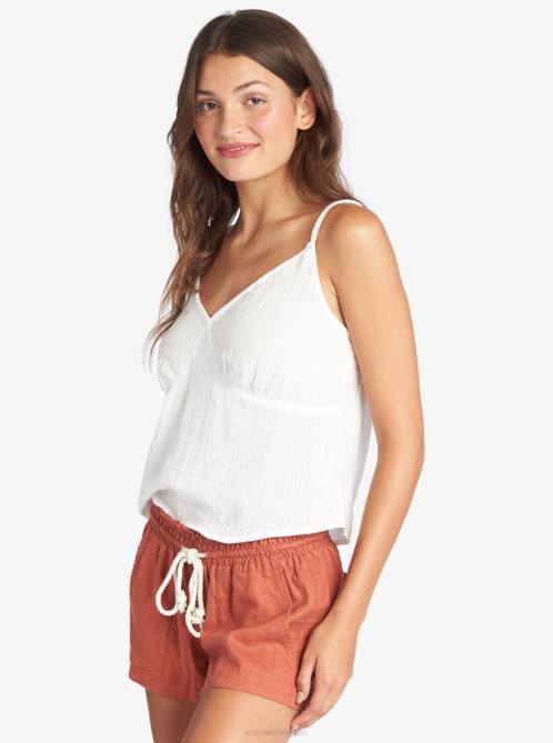 X4FH323 baked clay Oceanside Elastic Waist Shorts Women Roxy | Shorts