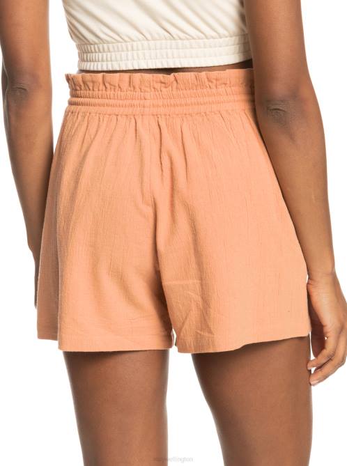 X4FH401 cork Sweet Souvenir High Waist Shorts Women Roxy | Shorts