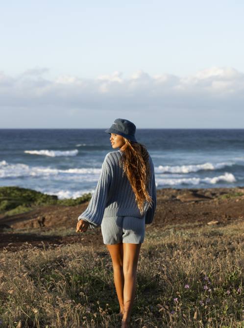 X4FH420 dusk blue Hello Again Shorts Women Roxy | Shorts