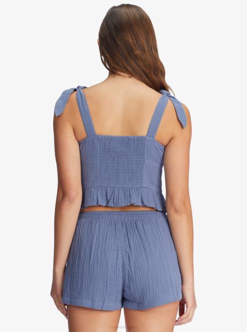 X4FH489 bijou blue Sunset Mind Beach Shorts Women Roxy | Shorts