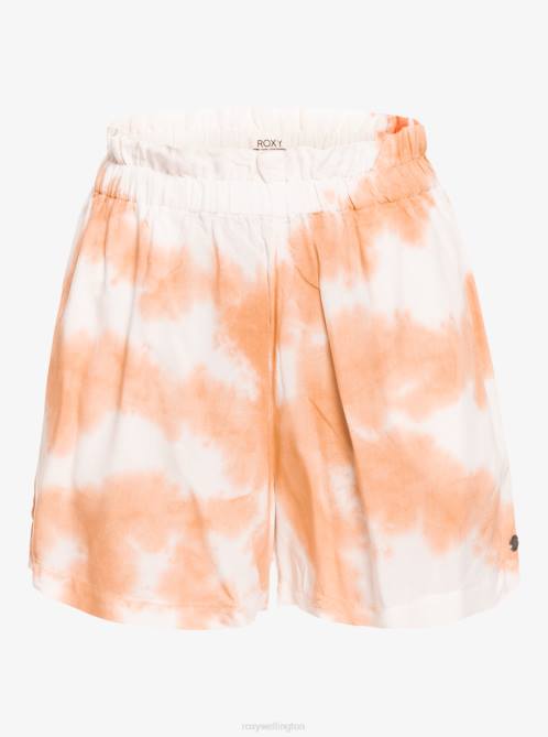 X4FH496 toast on mars Miss Most Tie Dye Pyjama Shorts Women Roxy | Shorts