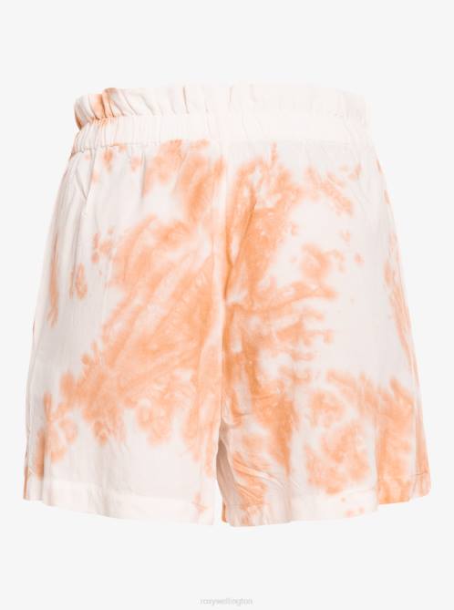 X4FH496 toast on mars Miss Most Tie Dye Pyjama Shorts Women Roxy | Shorts