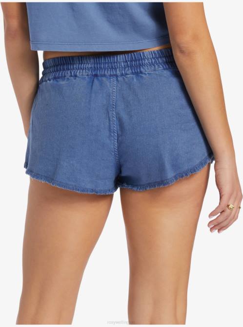 X4FH83 bijou blue Scenic Route Elastic Shorts Women Roxy | Shorts
