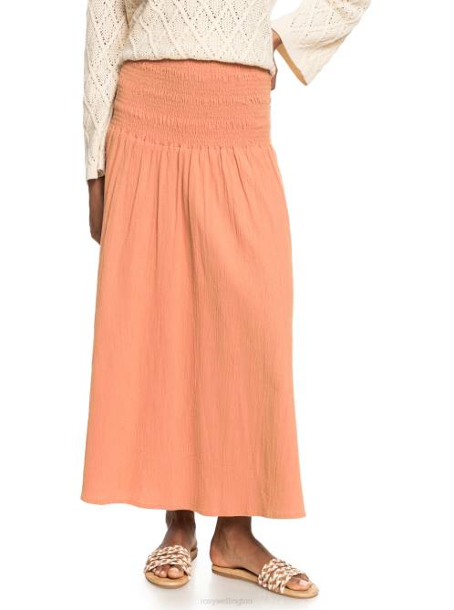 X4FH162 cork Cute Summer Ankle Length Versatile Skirt Women Roxy | Skirts