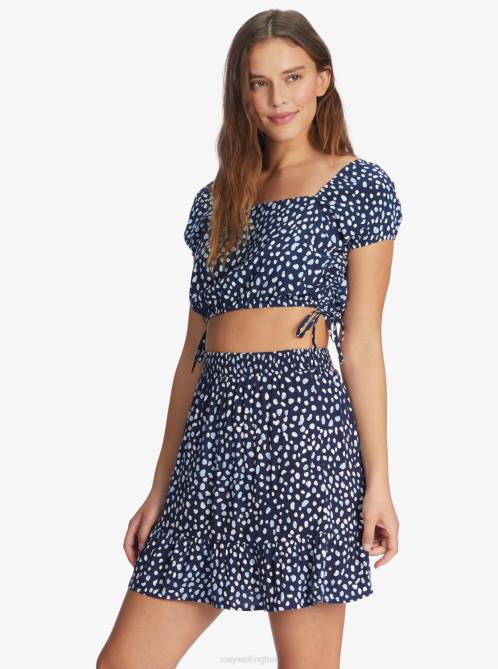 X4FH452 mood indigo wild dots Girls Night Out Skirt Women Roxy | Skirts