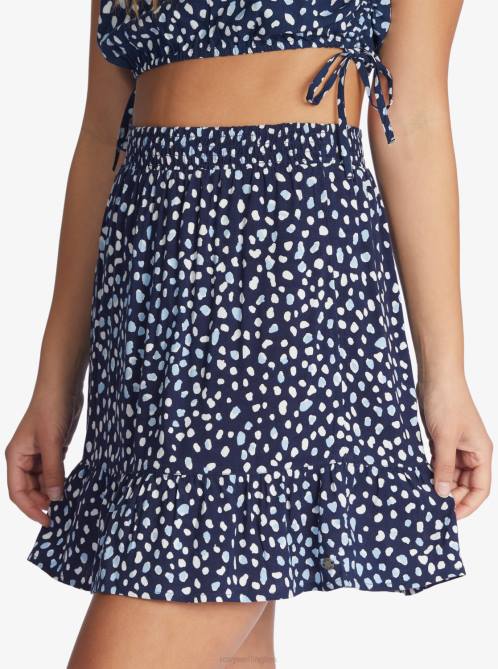X4FH452 mood indigo wild dots Girls Night Out Skirt Women Roxy | Skirts